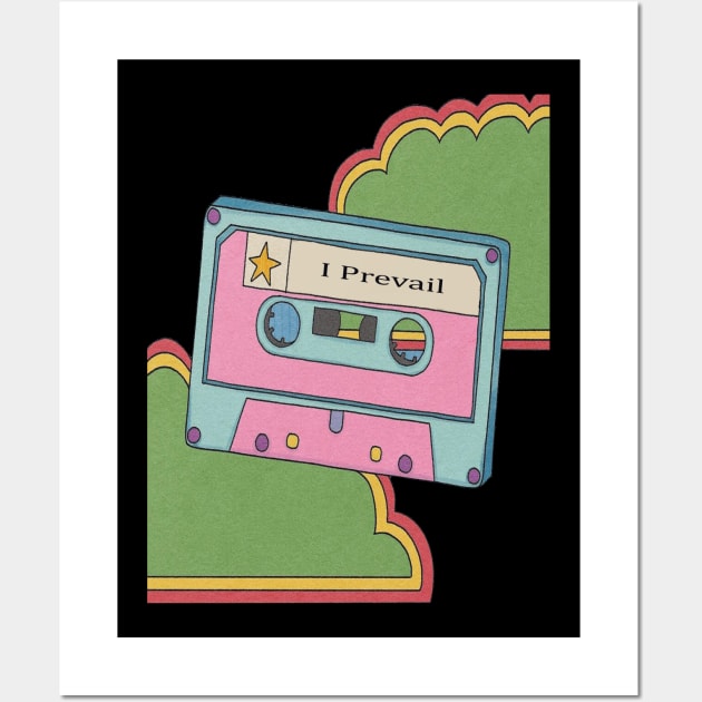 vintage cassette tape I Prevail Wall Art by Little Foxnice